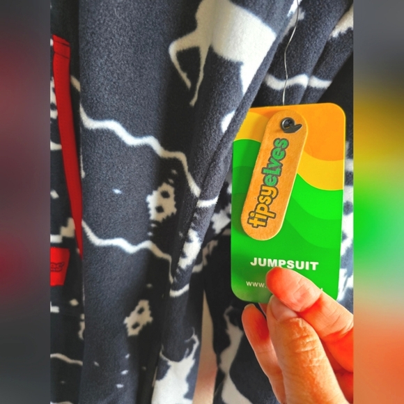 NWT!! Tipsy Elves, Women's Blue Reindeer Jumpsuit, NEW! - $89.95 - Picture 13 of 16